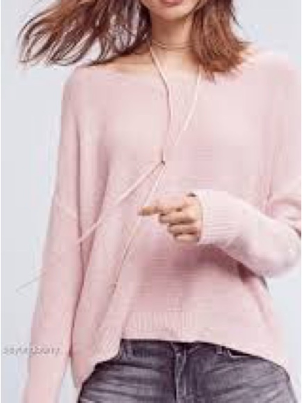 Anthropologie Moth Fairview Soft Knit Pink Sweater